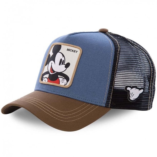 Gorra de béisbol con dibujos animados de Disney, gorro de béisbol con diseño de Mickey Mouse, Pato Donald, malla puntiaguda, de camionero, novedad Fivean unisex