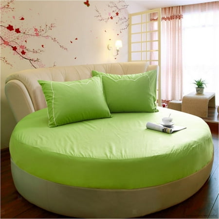 

Blesiya 200Cm Dia Round Bed Elastic Fitted Sheet Mattress Cover