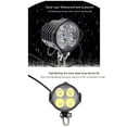 thumbnail image 7 of Ebike E-Bike 36V-48V Electric Bicycle Light with Horn Waterproof Headlight Horn Set Front Headlight Parts,1 x E-Bike light,Black, 7 of 7