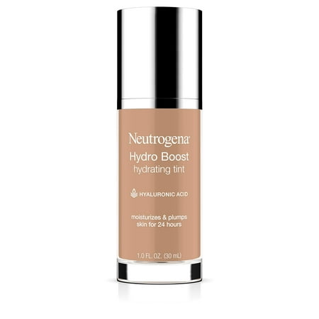 Get Flawless, Hydrated Skin with Neutrogena Hydro Boost Hydrating Tint - Lightweight Water Gel Formula for a Radiant Glow - 40 Nude Color, 1.0 Fl. Oz