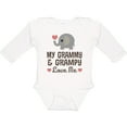 thumbnail image 3 of Inktastic My Grammy and Grampy Love Me Boys or Girls Long Sleeve Baby Bodysuit, 3 of 5