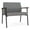 Adler-Castillo Gray, variant on Mystic Reception Waiting Room Bariatric Chair / Black Steel / Gray / Gray