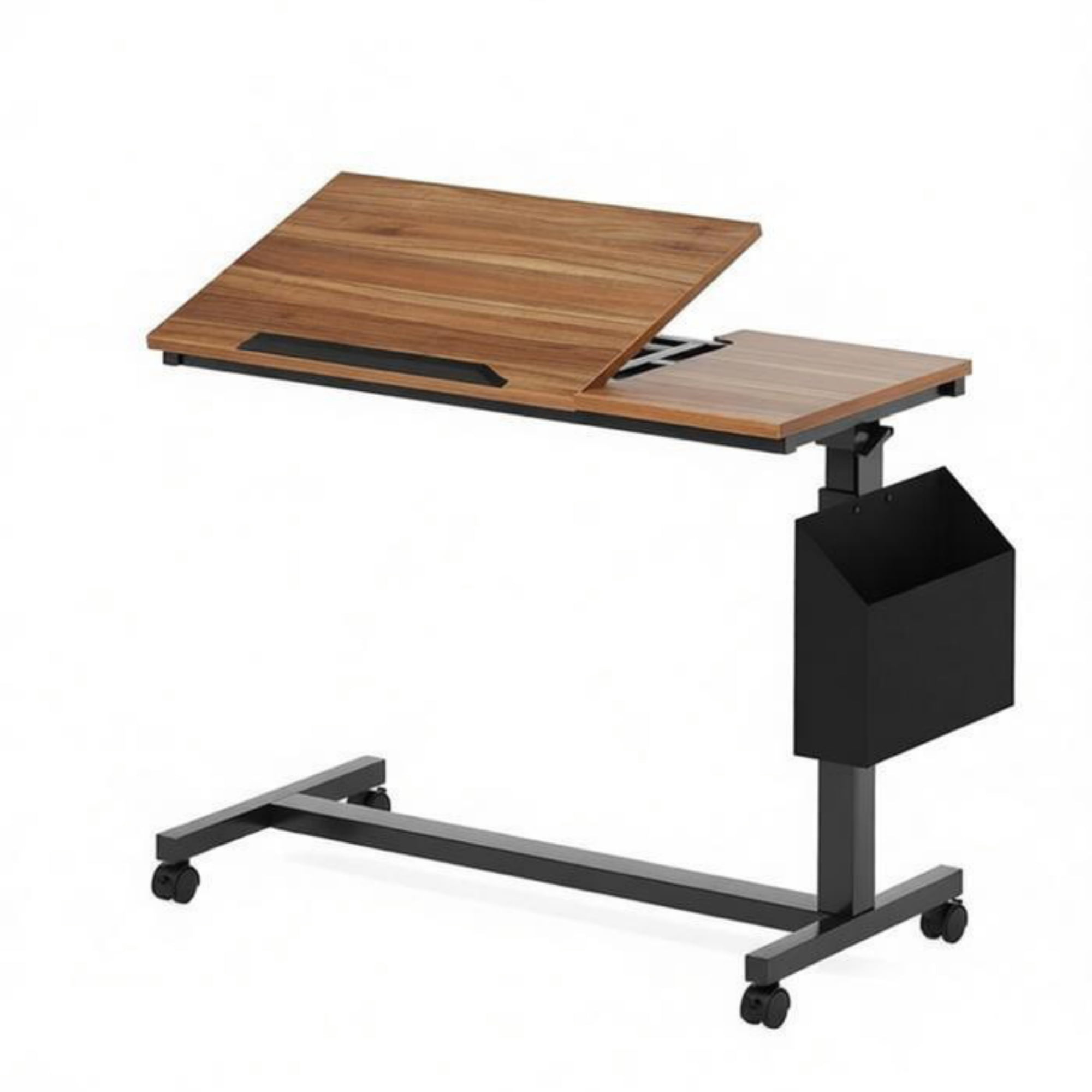 Adjustable C-Table with Tiltable Top for Sofa Laptop Bed Desk