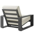 thumbnail image 6 of Lounge Chair Armchair Lounge Chair, Gray, Aluminum, Outdoor Patio Balcony Cafe Bistro Garden Hospitality Restaurant, Modern Contemporary, HB37960, 6 of 9