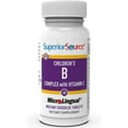 thumbnail image 5 of Superior Source Children's B Complex with Vitamin C - Multivitamin for Heart Health Support - Folic Acid Supplement for Kids - Immune Support Formula with Vitamin C - 60 Instant Dissolve Tablets, 5 of 7