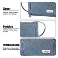 thumbnail image 3 of Corduroy Pencil Case Large Capacity Simple Blue for Women, 3 of 5