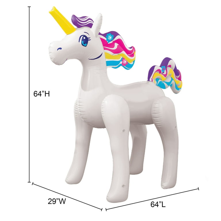 Play Day Large Unicorn Character Inflatable Sprinkler Pool Game