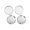 Silver, variant on Pebbuoy 4 Pcs Hubcaps 58mm Outer Diameter 56mm Inner Diameter Car Wheel Center Hub Caps Easy Install Universal Tire Rim Cap Covers