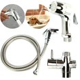 thumbnail image 3 of YOPTOP Shower Head Douche Bidet Toilet Spray Hand Held Jet Shattaf Kit Chrome  Diverter, 3 of 6