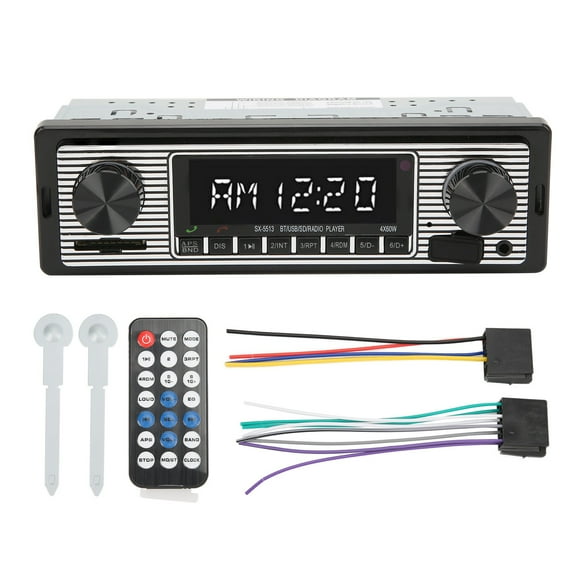 Reproductor multimedia con receptor de audio y radio estéreo para automóvil 92dB 4 ohmios 150-20000Hz con control remoto universal Jadeshay A