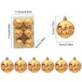 thumbnail image 3 of Christmas Balls Christmas Tree Decoration Balls Powder Balls Christmas Hanging 6cm Christmas Decoration Small Pendant, 3 of 6
