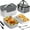 White + Gray, variant on Vabaso Electric Heated Lunch Box 1.8L, 100W Portable Food Warmer - 12V/24V/110V/220V, Stainless Steel, Leakproof - Car, Truck, Work, Travel, Home