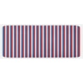 thumbnail image 1 of Harbour Stripe Kitchen Mat, Vertical Patriotic Colorful Contrast Toned American Colors, Plush Decorative Kitchen Mat with Non Slip Backing, 47" X 19", Violet Blue Vermilion, by Ambesonne, 1 of 1