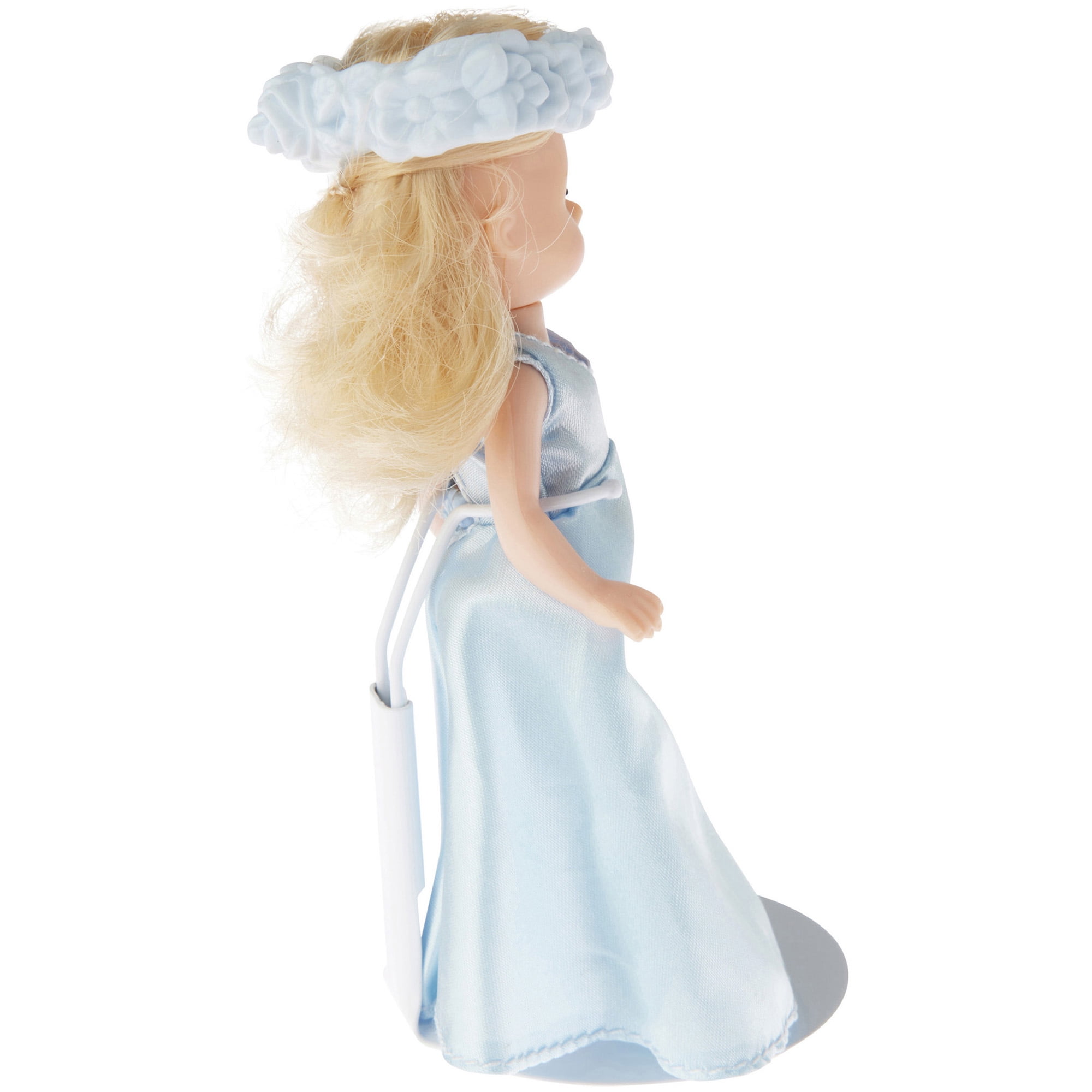 Plymor DSP-25W White Adjustable Action Figure Stand, fits 4.5, 5, and 5.5 inch Action Figures, Waist is 1" - 1.5" wide, 3" - 3.5" around, Pack of 12
