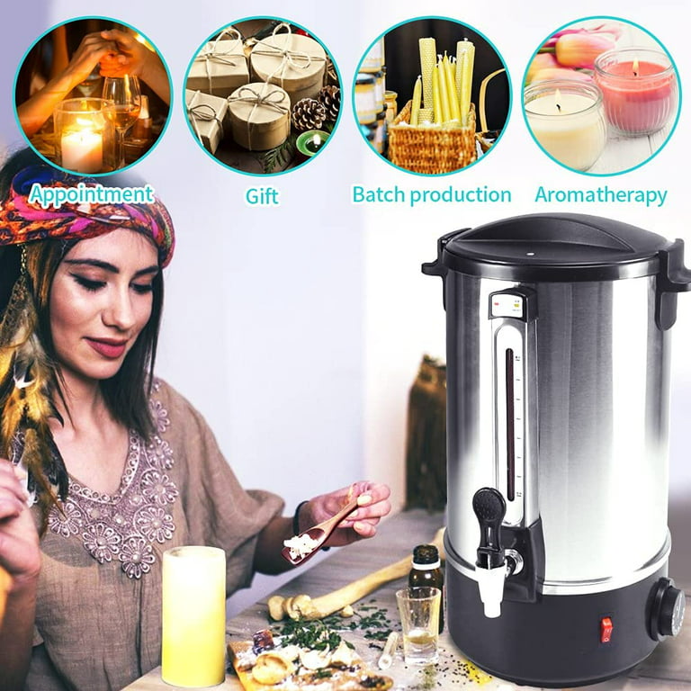 ToAuto 6.5L Electric Wax Melter Candle Making Melting Pot Furnace w/ Spout  110V