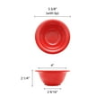 thumbnail image 2 of Excellante Color Pure Red Melamine Dinnerware Collection 5.375 Inch Soup Bowl - 10 oz., Comes In Dozen, 2 of 2