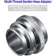 thumbnail image 3 of PURELY- Garden Hose Adapter Faucet To Hose Aerator Solid Brass Multi-Thread Converter, 3 of 6
