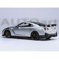 thumbnail image 6 of 2022 Nissan GT-R (R35) Nismo Special Edition RHD Ultimate Metal Silver with Carbon Hood and Top 1/18 Model Car by Autoart, 6 of 7