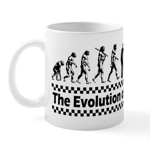 CafePress - Evolution Of SKA Mug - 11 oz Ceramic Mug - Novelty Coffee Tea Cup