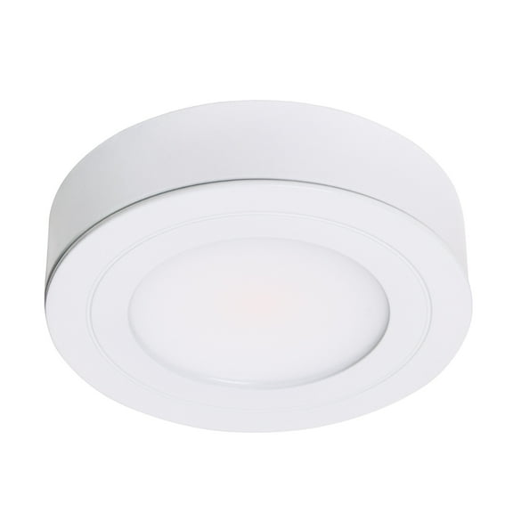 Armacost Lighting  PureVue White Under Cabinet LED Puck Light 3000K Soft White - White Satin