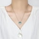 thumbnail image 4 of Zhuge Collar con colgante de árbol de la vida para hombres y mujeres, collar con árbol de la vida natural hueco con diamantes de agua (azul), 4 of 4