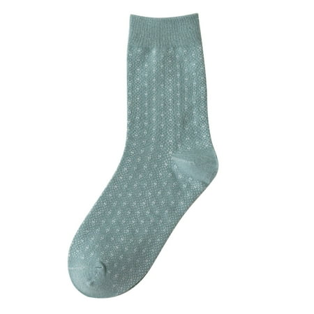

Women s Short Socks Medium Tube Socks Autumn Winter Sen Girls Polka Dot Checkered Socks