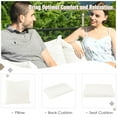 thumbnail image 6 of Gymax 7PCS PE Rattan Patio Sectional Sofa Conversation Set w/ White Cushions, 6 of 10