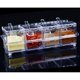 thumbnail image 4 of Juego de caja de especias de cocina con cuchara y tapa recipiente para especias transparente 26*9*7,5 cm 1 pieza blanco Rojo Verde, 4 of 4