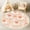 Color 3, variant on Washable Non Slip 6ft Round Rug for Kids Room Nursery Cute Llama, Cute Llamas Colorful Flowers Beige Carpet for Bedroom Playroom Tent Rug