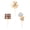 Blue, variant on Yihuala 12Pcs Bear Shape Cupcake Picks Decoration Cake Top Ornament for Birthday Wedding Cake Dessert Snacks Decoration