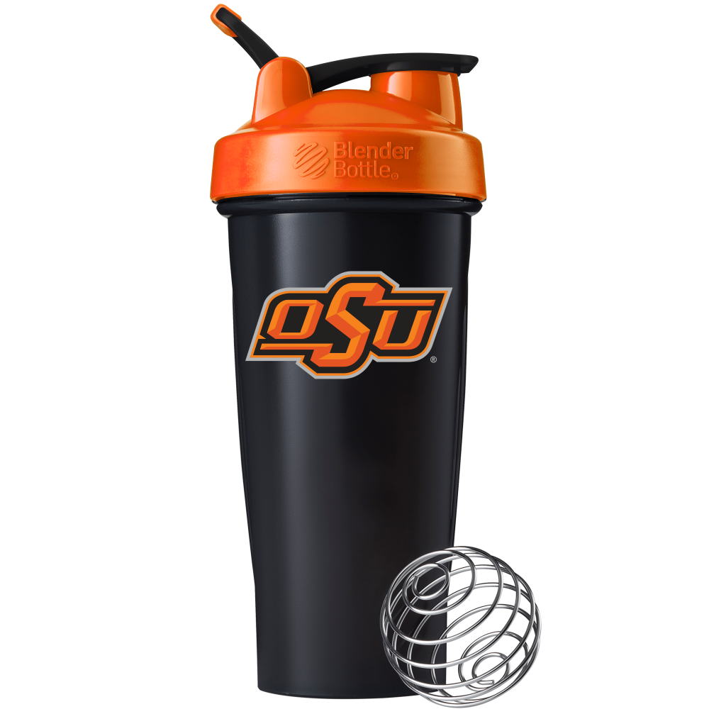 BlenderBottle 28oz Classic Shaker Cup Oklahoma State Black Walmart