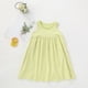 thumbnail image 2 of Odeerbi Vestido de Verano de Tanque de Algodón A-Camisola Sin Mangas de Color Sólido Para Niños, 2 of 7