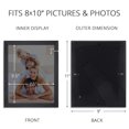 thumbnail image 6 of Icona Bay 8x10 Black Picture Frame, Modern Style, 4 Pack, Impresia Collection (US Company), 6 of 6