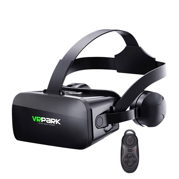 Cagogo Casque VR à Moins de 5 $, Lunettes VR, Lunettes de Réalité Virtuelle, Casque VR pour Téléphone Intelligent, Lunettes VR 3D, Lunettes de Jeu Immersives, Casque VR pour Films, Cadeau pour Joueurs, Compatible Android iOS