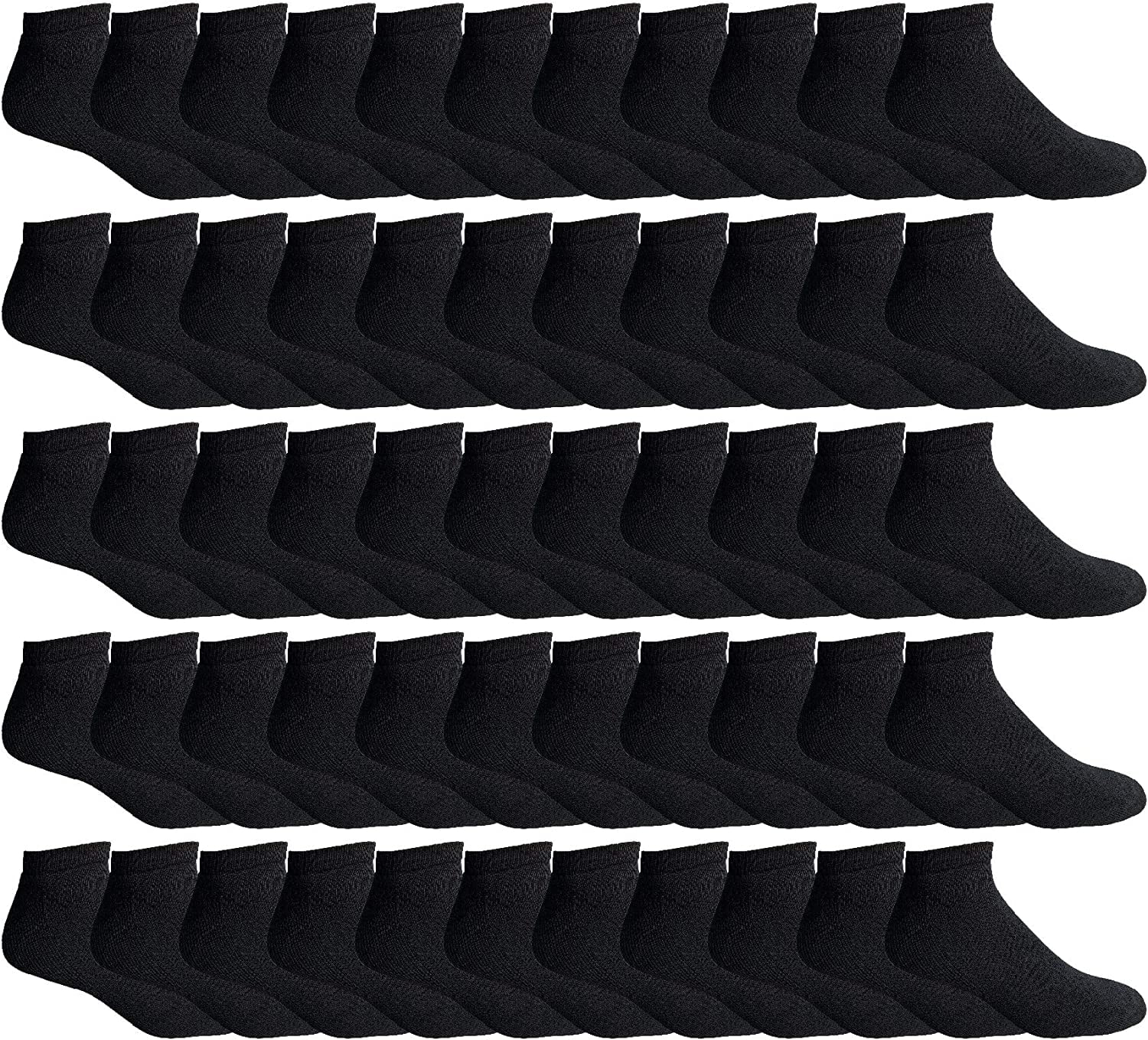 SOCKS'NBULK Mens Cotton No Show Socks, Soft Sports Socks In Bulk, King