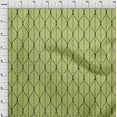 thumbnail image 4 of oneOone Polyester Spandex Light Green Fabric Geometric Ogee Dress Material Fabric Print Fabric By The Yard 56 Inch Wide, 4 of 4