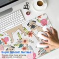 thumbnail image 4 of Long Mouse Pads for Desk,Pugs and Pioneer Flower Desk Mats on Top Of Desks, Desk Mouse Pad Extra Large with 3mm Non-Slip Base and Stitched Edge for Gaming,Office,Work,Home 31.5"x11.8", 4 of 6
