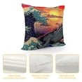 thumbnail image 4 of Orinice Whale Ocean Sunset Graphic Decorative Pillow Cover for Home, Couch, Living Room, Sofa 12x12in, 4 of 5