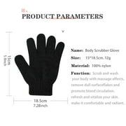 HCURIBAD Exfoliating Glove, Body Care Bath & Shower Exfoliating Nylon Bath Towels & Gloves Bathing Tools, Shower Gloves, Shower Accessories for Women, Bath Gloves