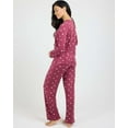 thumbnail image 3 of Real Essentials 2 Pack: Women's Pajama Set - Choose from Short Sleeve with Pocket or Long Sleeve without Pocket, 3 of 7