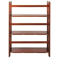 thumbnail image 5 of 3-Shelf Folding Stackable Bookcase 27.5" Wide - Mahogany, 5 of 23