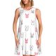 thumbnail image 1 of Fotbe Girl Rabbit Vestido de Verano sin Mangas para Mujer – Vestido Midi Línea A, Estilo Camiseta Floral, Vestido Playero Casual y Fluido, 1 of 7