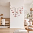 thumbnail image 5 of Handwoven Boho Leaf Wall Hanging with Wooden Beads and Layered Tassels, Cotton Macrame Tapestry for Bedroom Living Room Hotel Rustic European Decor, 5 of 7