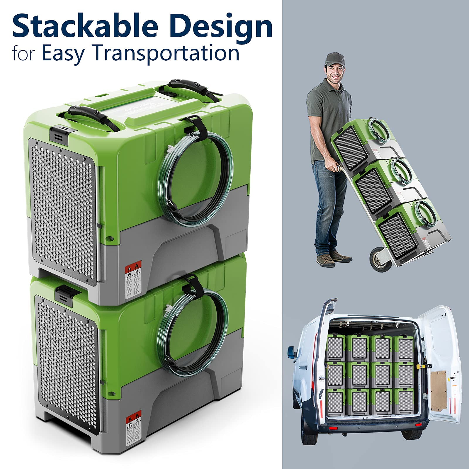 ALORAIR Commercial dehumidifiers With Wi-Fi,Up to 2,300 Sq.Ft,180 PPD Industrial Dehumidifiers with Drain Hose, for Water Damage Restore, Flood Repair, Large Space, Job Sites, 5 Year Limited Warranty