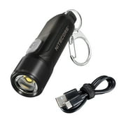 Nitecore TIKI LE 300 Lumen USB-C Rechargeable Keychain Flashlight R/B and LumenTac USB-C Charging Cable