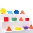 thumbnail image 4 of Mobutofu 1 Set of Creative Building Block Puzzles Geometric Shapes Building Set Wood Beige for Parent Child Interaction, 4 of 7