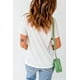 thumbnail image 2 of ABPHQTO Camiseta de manga corta con estampado gráfico de esqueleto espeluznante blanco para mujer, 2 of 5