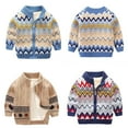 thumbnail image 6 of Paokuoon Kids Sweaters 1-10 Years Boys Fleece Knitted Winter Sweater Thickened and Warm, 6 of 9