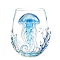 thumbnail image 2 of Artisanal Blue Ringed Octopus Glassware, Ocean Animal Artisan Glassware Collection for Fresher Sips, Novelty Ocean Drinking Glass for Cocktails, Gift for Lovers (#017), 2 of 7