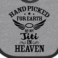 thumbnail image 4 of Inktastic Handpicked for Earth by My Titi in Heaven with Angel Wings Boys or Girls Baby Bib, 4 of 4